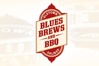 design artwork brew and bbqz old town salinas logo