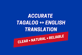 translate tagalog to english and english to tagalog accurately