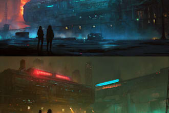 concept art for science fiction