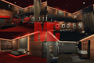 custom fivem mlo interior design and 3d texturing