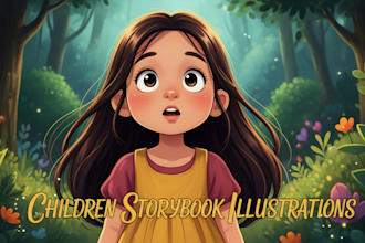 create children book illustrations using ai, picture book illustrator