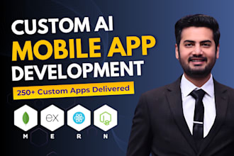 ai mobile app development software developer  chat bot automation react flutter