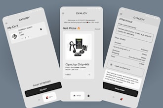 build a custom ecommerce flutter app for android and ios