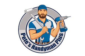 make motivation a handyman logo for home handy work