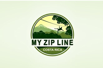 design aesthetics awesome logo for new a zip line website
