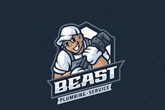 design a professional plumbing logo for your business