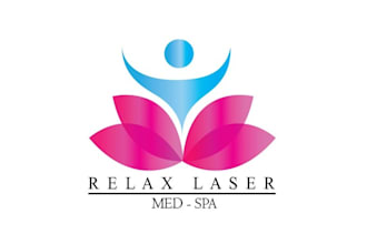 make premium glamorous logo for relax laser med spa