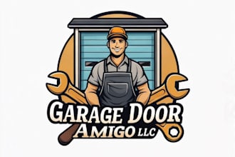 create high quality garage door logo with fastest delivery
