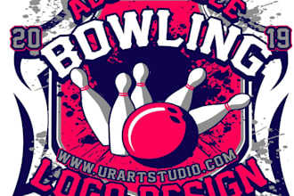 design modern bowling logo with my best skill