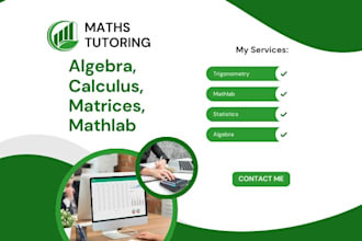 be your calculus, statistics, tutor, university math tutor