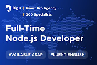 provide a full time node js developer