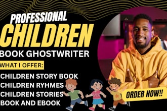 children story book writer, kid story book writer, rhyme, rewrite kids storybook