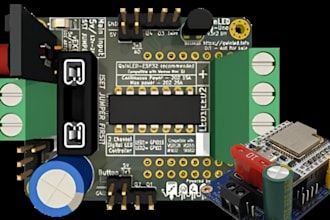develop custom esp32 led controller pcb design with ready to use gerber files