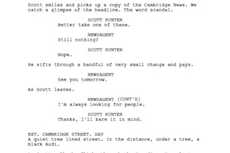format your screenplay, radio play, tv show or podcast