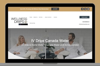 design iv hydration website mobile iv hydration website with appointment booking