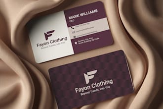 design a professional modern premium business card