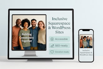 build an accessible squarespace or wordpress site for transgender communities