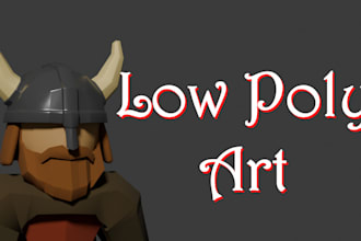 design unique low poly 3d assets