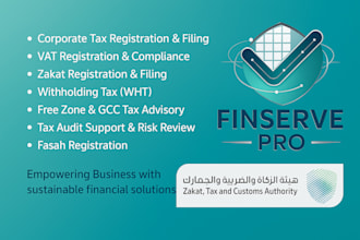 provide zatca vat, zakat and income tax compliance services