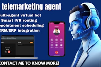 build saas ai telemarketing agent, multi agent virtual bot auto dialer ai ivr