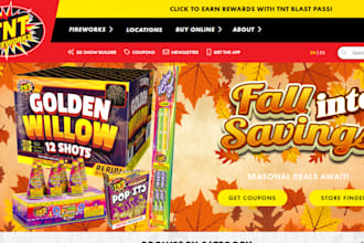 design firework shopify store firework website christmas shopify store