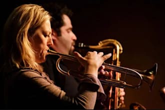 record and transcribe full horn sections with trumpet trombone and flugelhorn