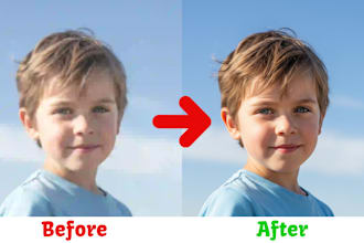 professionally edit your image, sharpen enhance, unblur, expand