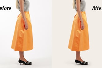 do professional model or product image shadow blend service