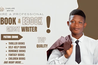 be your bestselling fiction book writer, ebook ghostwriter, romance book writer