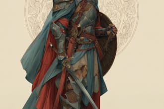 draw fantasy  character illustration
