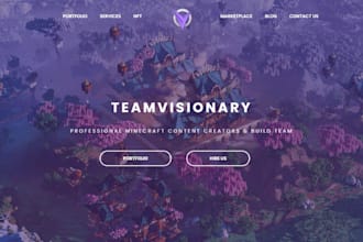 create a modern, responsive website for your minecraft server with custom CSS