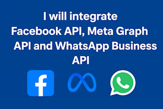integrate facebook API, meta graph API, and whatsapp business API