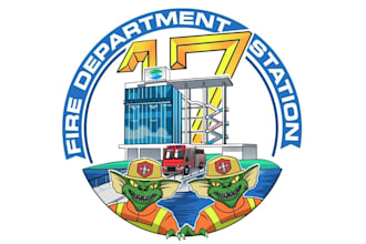 design delightful fire station logo satisfaction guarantee