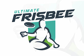 design a professional frisbee logo for your team, club, or event