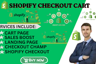 optimize shopify store, checkout, cart, landing page for sales boost