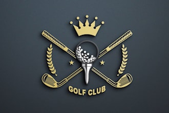 do masterful golf logo design for clubs, tournaments, products and golf shops
