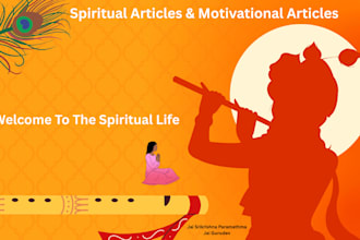 write spiritual and motivational blogs that inspire readers