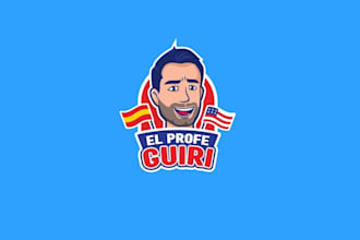design  looking professional best english teacher logo