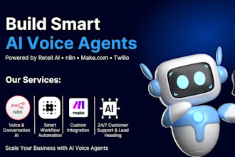 build ai voice agents with retell ai, twilio, make, n8n