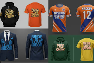 do 3d clothing mockup streetwear tshirt garment hoodie old school and art design