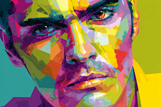 draw comic pop art portrait