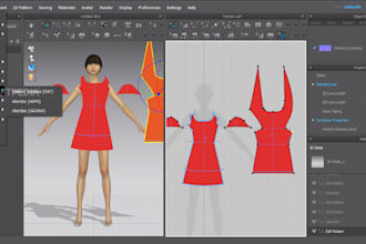do 3d clothing mockup, 3d mockup, clo 3d, 3d fashion, 3d apparel, 3d animation