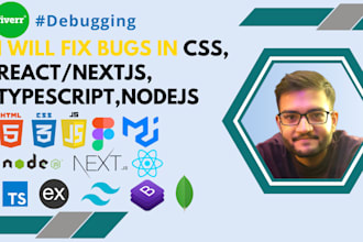fix bug in react next node js javascript typescript css