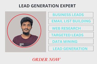 do  b2b lead generation, email list building and web research