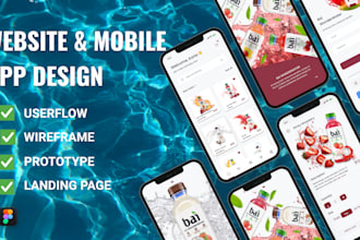 design ui ux, mobile app, web app , landing page