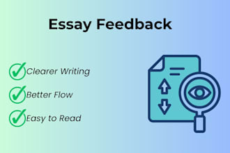 review your essay for clarity flow and readability