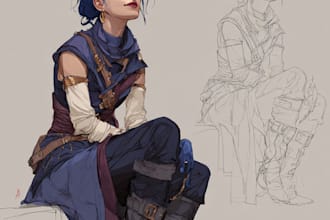 create a d and d character art and dnd art