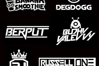 design dj, music, band, edm, typography, metal, band logo