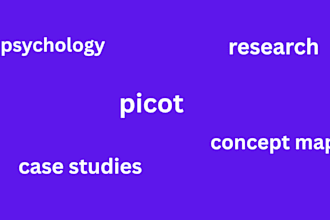 do expertly do picot, concept map, case studies, nursing, psychology