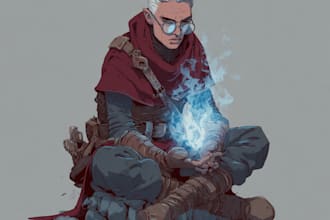 draw dungeons and dragons or oc illustration